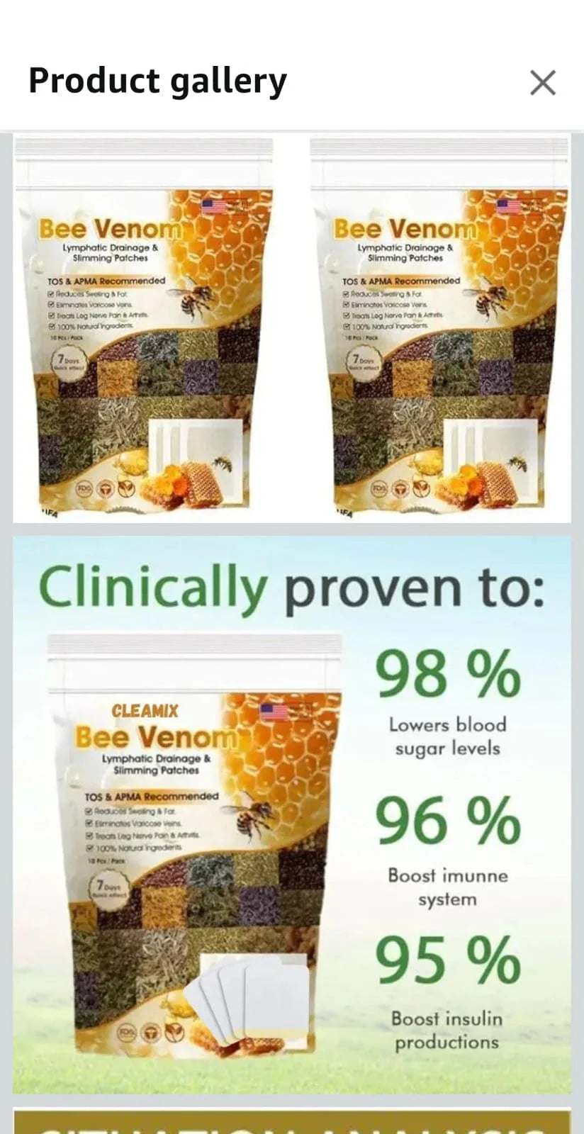 Original Bee Venom Foot Patch II Detox Patches 🌿👣(Set of 10+10) - Buy 10 Get 10 Free